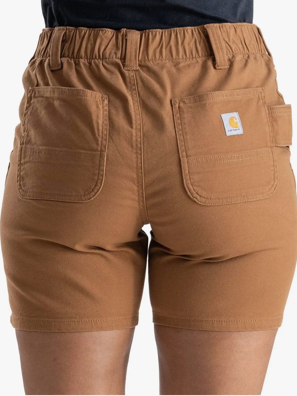 Carhartt | Women’s Brown Relaxed Fit Utility Shorts Front/Back Pockets Size 14